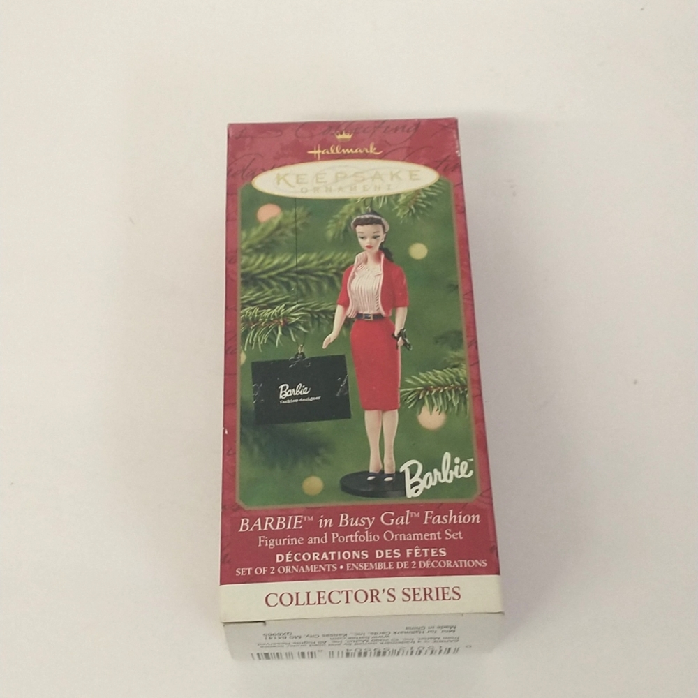 barbie busy girl fashion ornament
